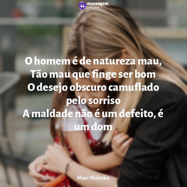 O homem é de natureza mau