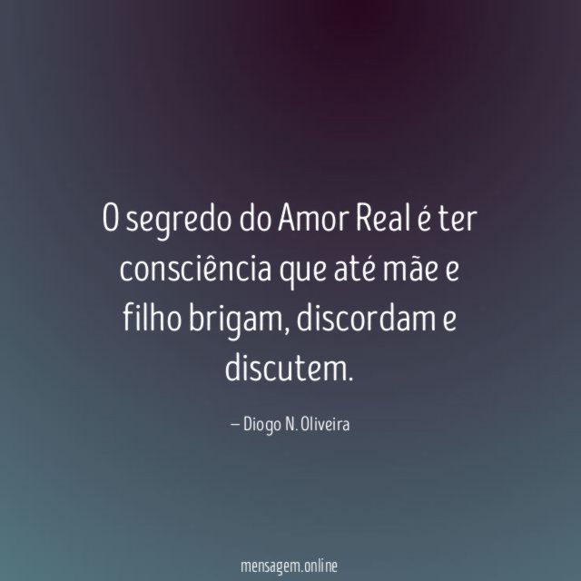 O segredo do Amor Real é ter consciência