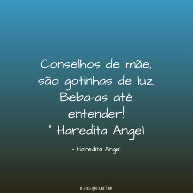 Conselhos de mãe