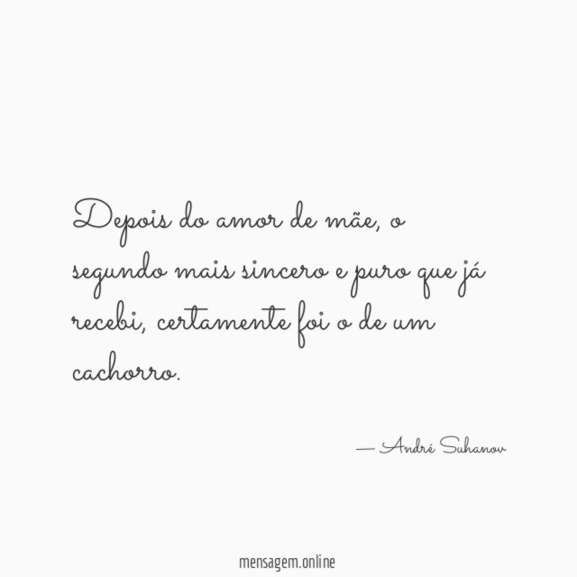 Depois do amor de mãe