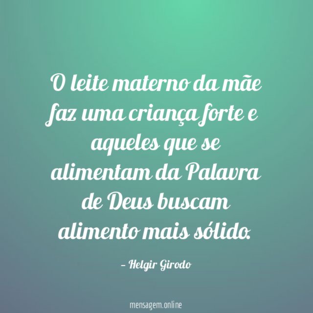 O leite materno da mãe faz uma criança
