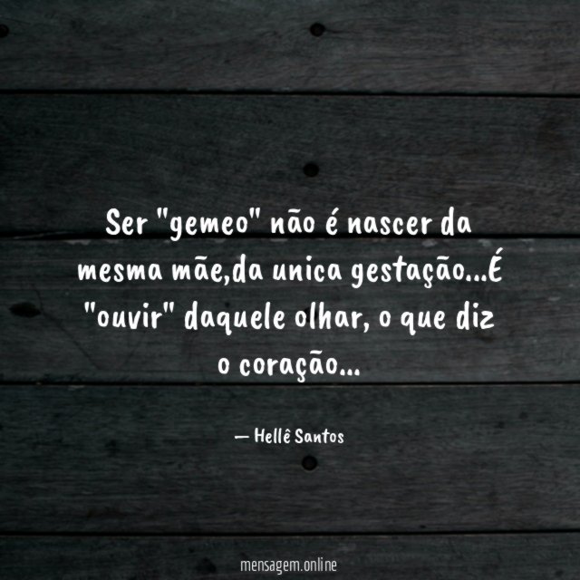 Ser "gemeo" não é nascer da mesma mãe