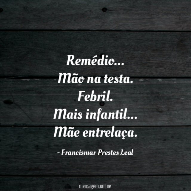 Remédio…