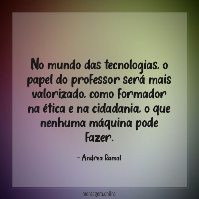 No mundo das tecnologias