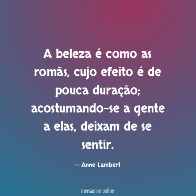 A beleza é como as romãs