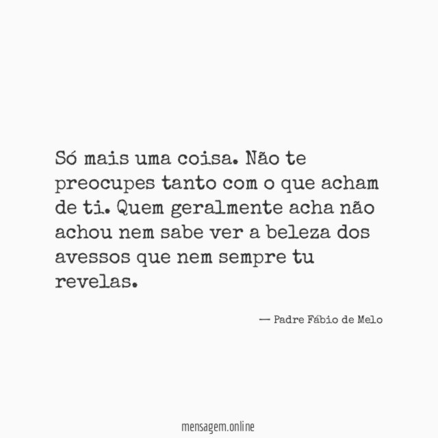 Só mais uma coisa