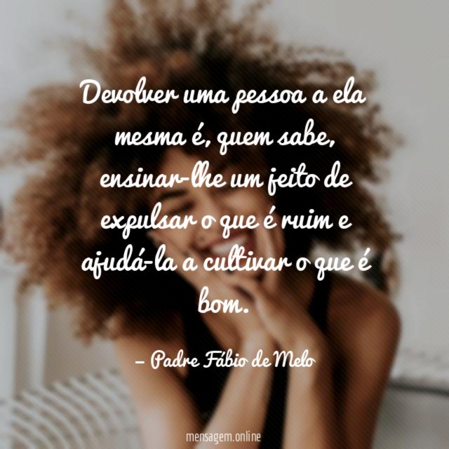 Devolver uma pessoa a ela mesma é