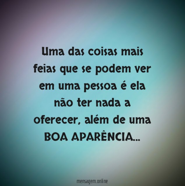 Uma das coisas mais feias que se podem