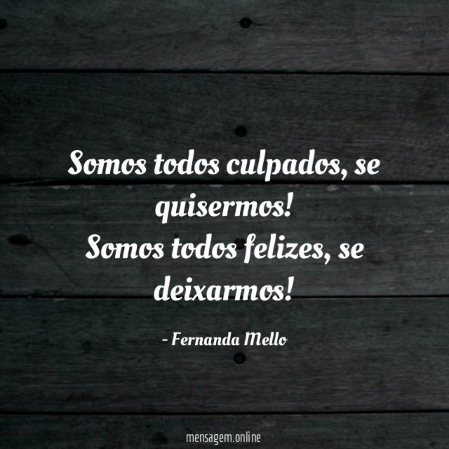Somos todos culpados