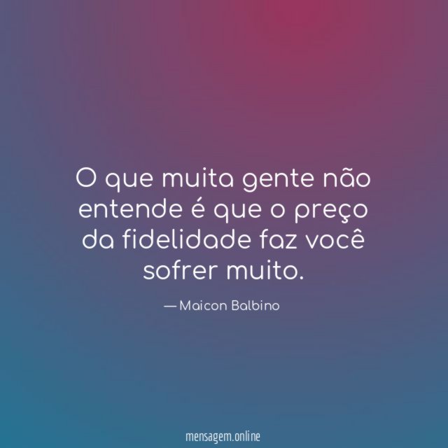 O que muita gente não entende é que