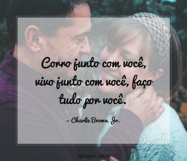 Corro junto com você