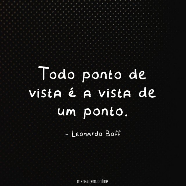 Todo ponto de vista é a vista de um ponto