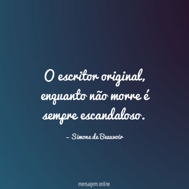 O escritor original