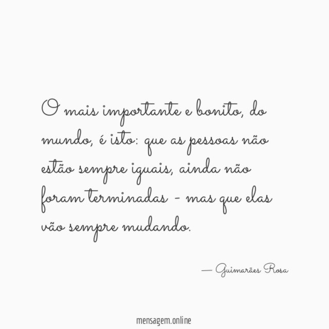 O mais importante e bonito