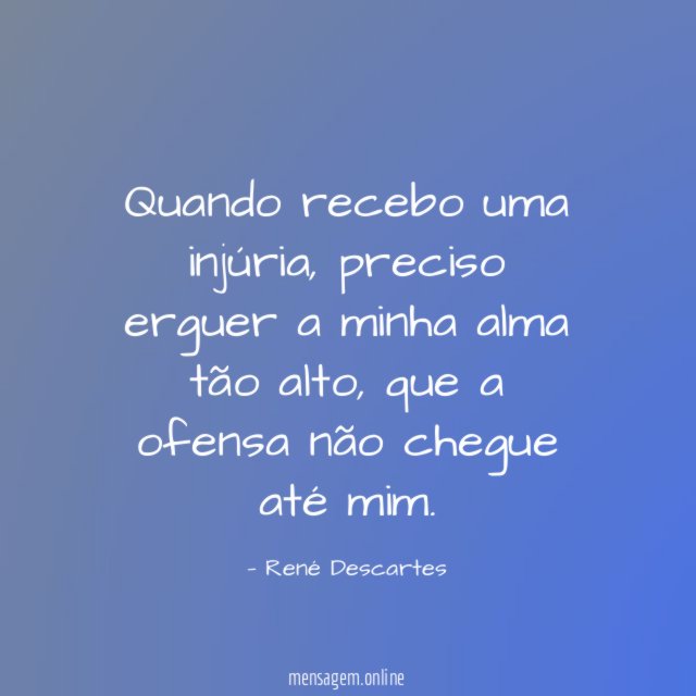 Quando recebo uma injúria