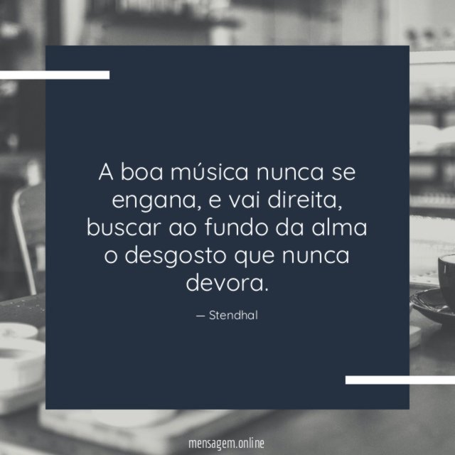 A boa música nunca se engana