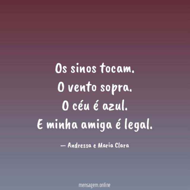 Os sinos tocam