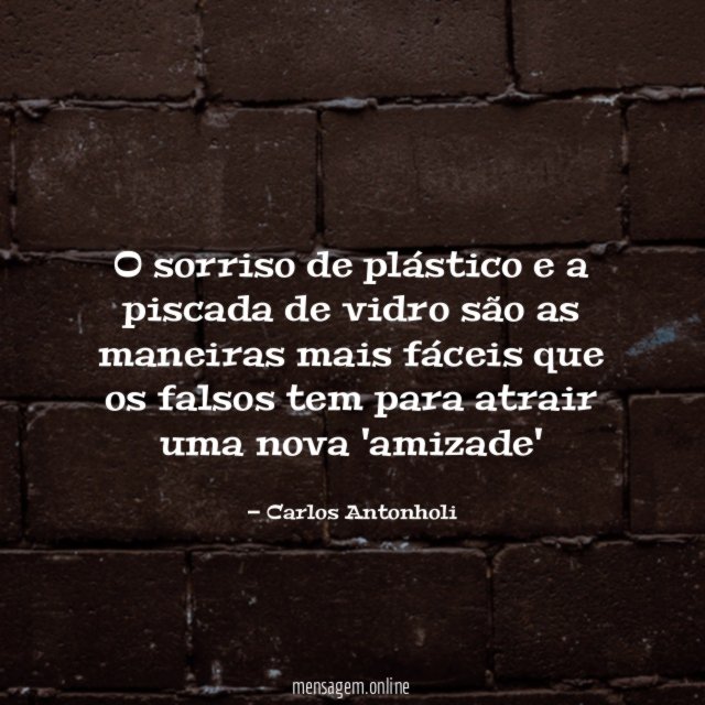 o sorriso de plástico e a piscada de