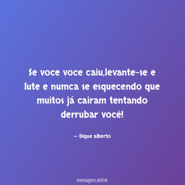 Se voce voce caiu