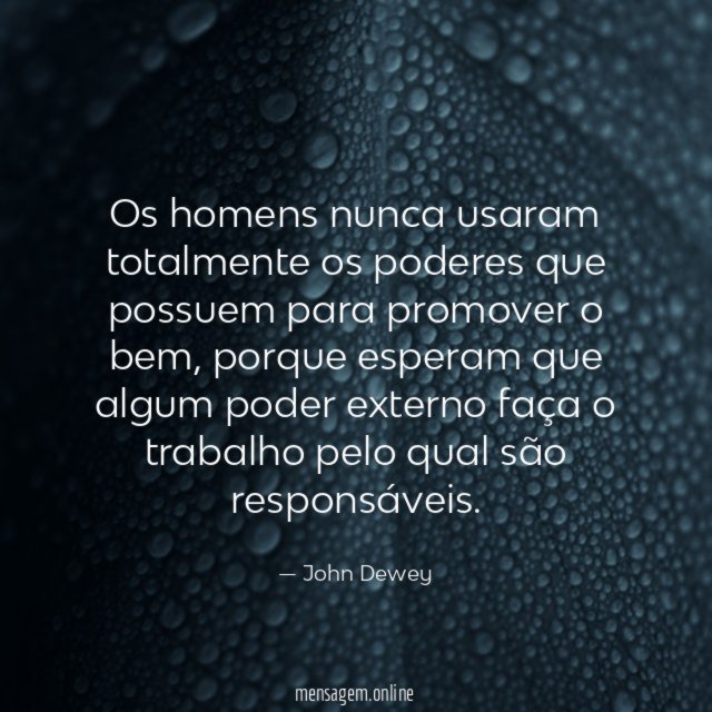 Os homens nunca usaram totalmente os poderes que