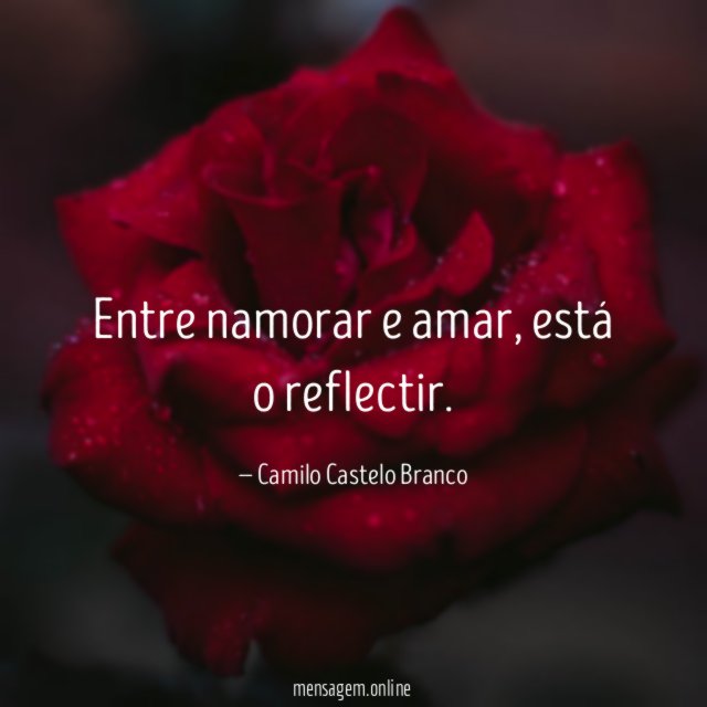 Entre namorar e amar