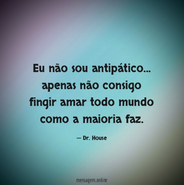 Eu não sou antipático