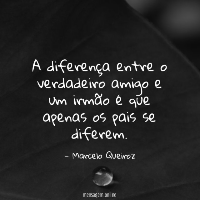 A diferença entre o verdadeiro amigo e um