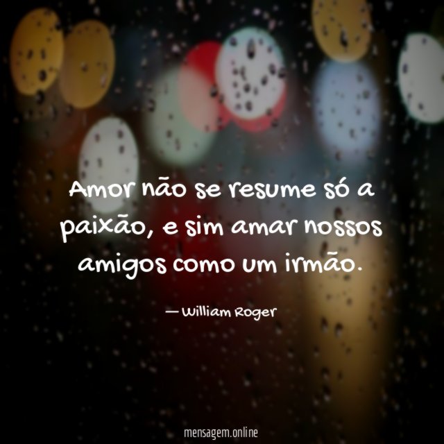 Amor não se resume só a paixão