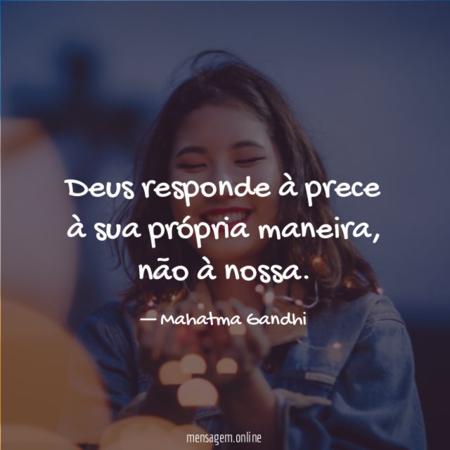 Deus responde à prece à sua própria maneira