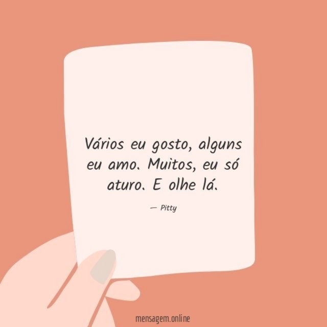 Vários eu gosto
