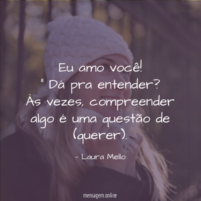 Eu amo você