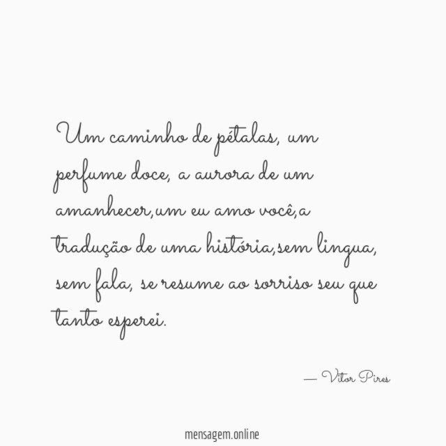 Um caminho de pétalas