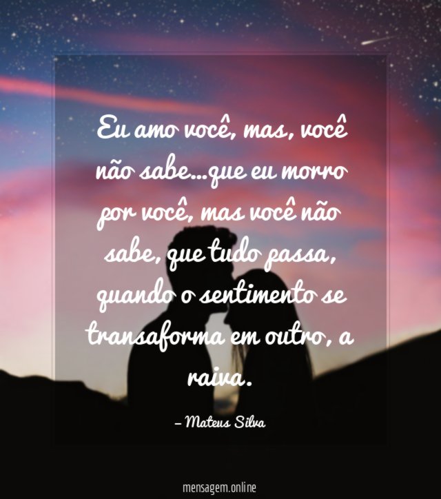 Eu amo você