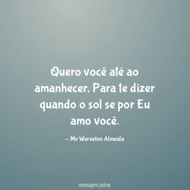 Quero você até ao amanhecer