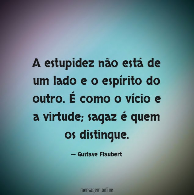A estupidez não está de um lado