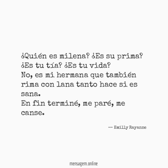 ¿Quién es milena