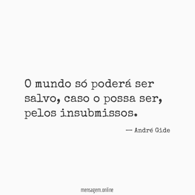 O mundo só poderá ser salvo