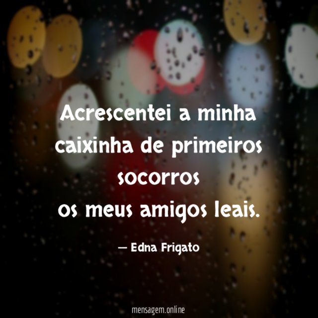 Acrescentei a minha caixinha de primeiros socorros os meus amigos leais