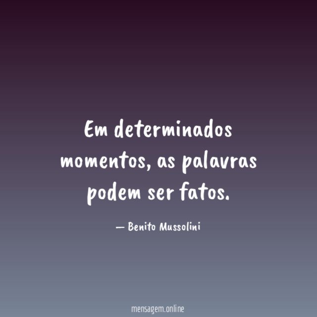 Em determinados momentos