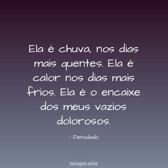 Ela é chuva