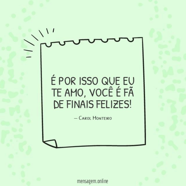 É por isso que eu te amo