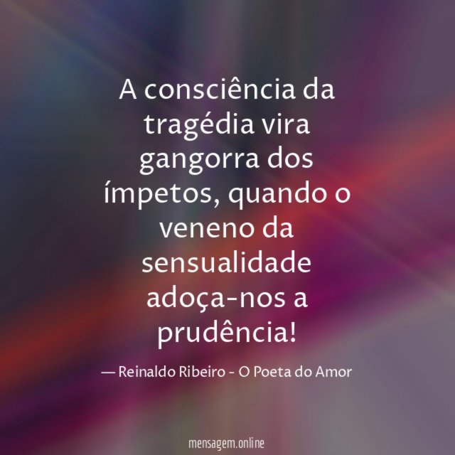 A consciência da tragédia vira gangorra dos ímpetos