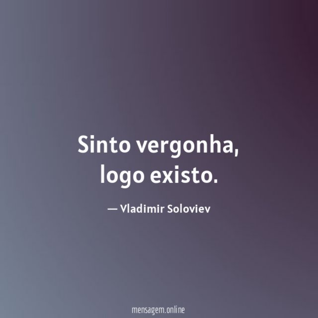 Sinto vergonha