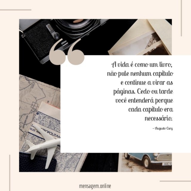 A vida é como um livro