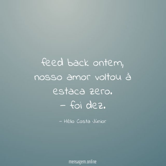 feed back