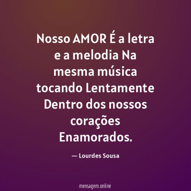 "Nosso AMOR