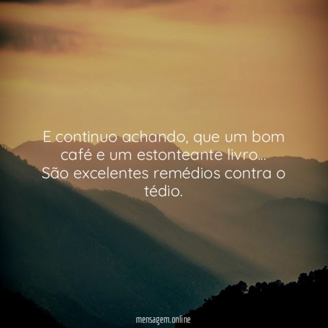 E continuo achando