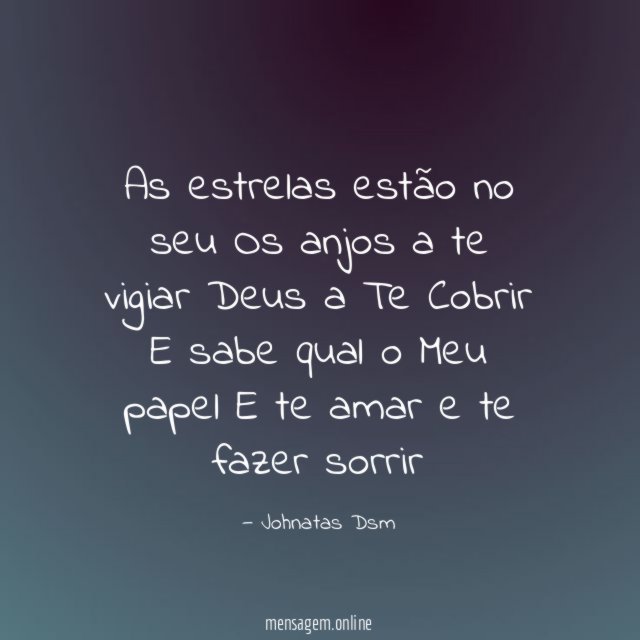 As estrelas estão no seu Os anjos a