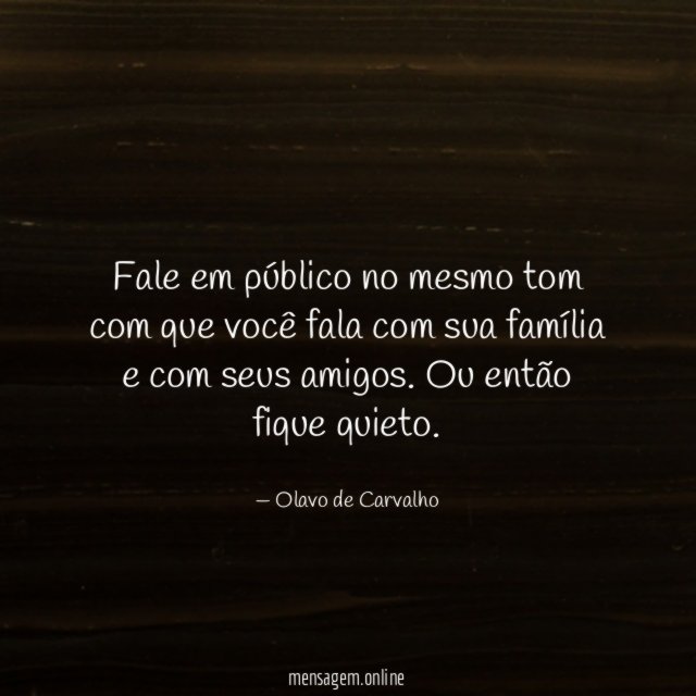 Fale em público no mesmo tom com que