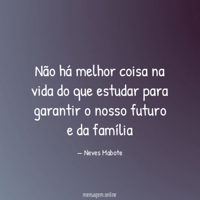 Não há melhor coisa na vida do que